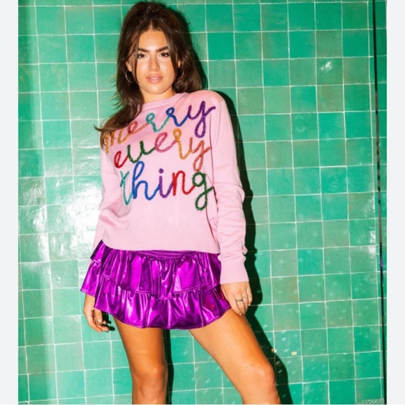 Queen of Sparkles Merry Everything Sweater - Picture 1 of 7